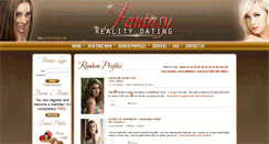 Desktop Screenshot of fantasyrealitydating.com