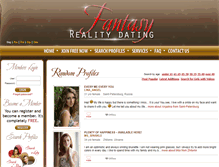 Tablet Screenshot of fantasyrealitydating.com